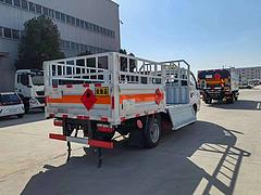 国六小型蓝牌危险品气瓶运输车 东风途逸仓栏气瓶运输