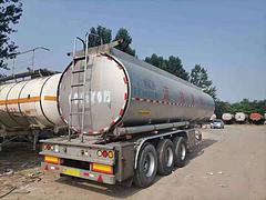 18年二手食用油铝罐半挂车 42立方 中集瑞江上装