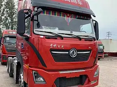 国六排放 二手天龙牵引车 465马力 双驱带液缓