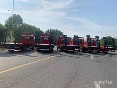 运城国六陕汽4*2平板运输车 185挖机平板拖车全国包送车