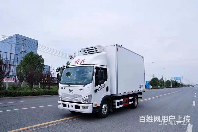 宝鸡解放4米2蓝牌海鲜专用冷藏车多少钱的图片