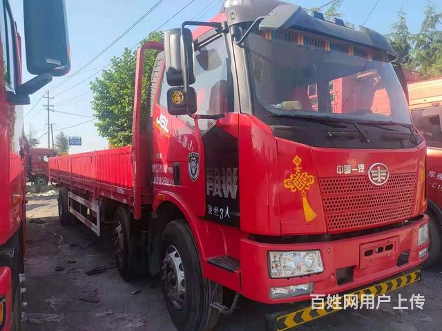 蚌埠二手9.6米平板车 前四后四 二手解放平板车的图片