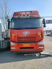 转让二手解放J6P9.6米高栏载货车420马力国五
