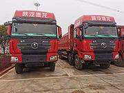 两台 陕汽德龙 前四后八自卸车 500马力汉德桥