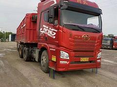二手解放JH6 半挂苍栏货车 国5 潍柴500马力