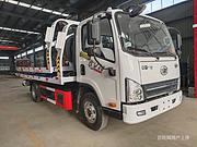 解放蓝牌救援车可拖70挖机拖车 一车多用