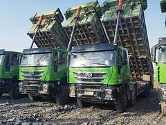 转让7.4米二手杰狮自卸车18年国五前四后八可按揭