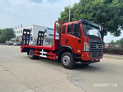 单桥大运平板车　平板拖车多少钱一辆
