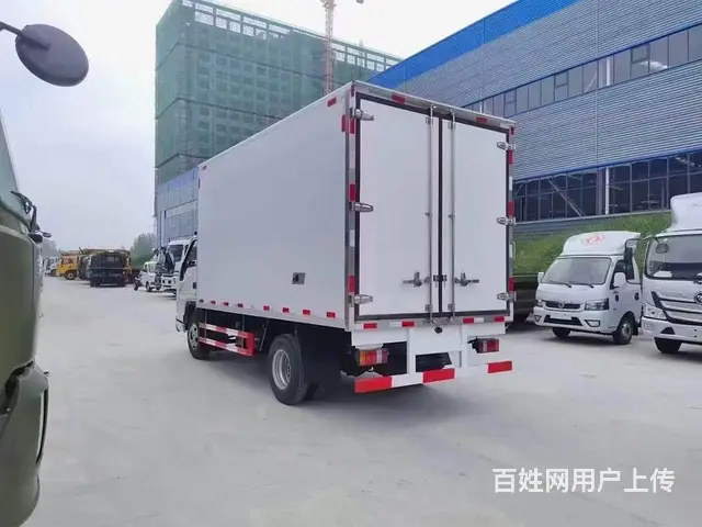 福田欧马可3米7肉钩冷藏车小型厢式鲜货冷藏车多少钱的图片