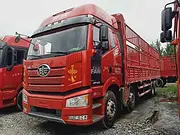 转让二手解放前四后八9.6米载货车420马力 国五