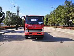 国六黄牌单桥大运平板拖车　厂家直销可分期　包上户　