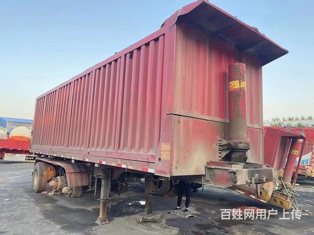 9米重型平板后翻 双立板的图片