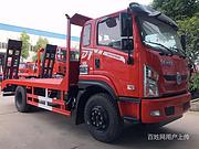 东风D1国六180马力13吨挖机拖板车 板长6米