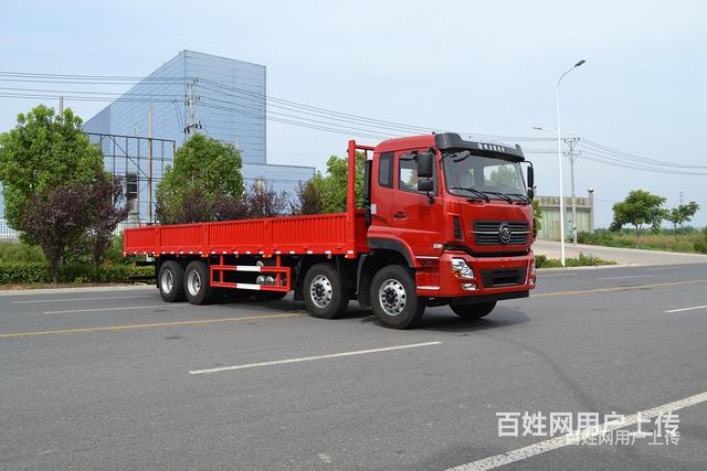 九米六国六栏板载货车 前四后八9.6米平板载货车 可分期的图片