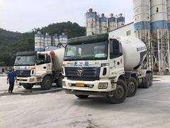 2台15年大18方欧曼二手搅拌罐车
