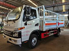 国六江淮骏铃4.2米气瓶运输车(蓝牌)仓栏液化石油