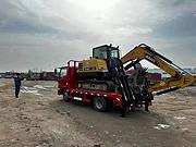 南宁小型挖机拖车 运输80/90挖机拖车运输车