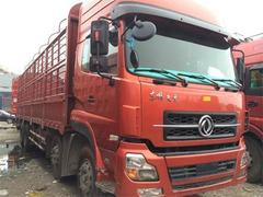 东风天龙前四后八高栏货车，315马力，康明斯发动机