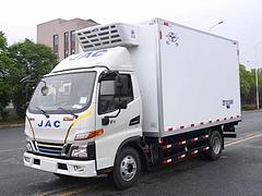虹宇厂家直销江淮油电混动4.2米蓝牌冷藏运输车