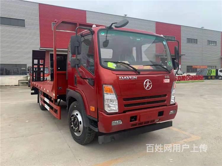 株洲大运15吨平板车 挖机专用拖车 平板车厂家报价