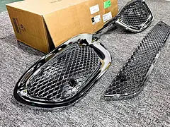 迈巴赫S480 S580改装前杠镀铬电镀格栅效果