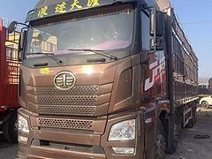 出售个人二手青岛解放高栏货车前四后八9.6米国五
