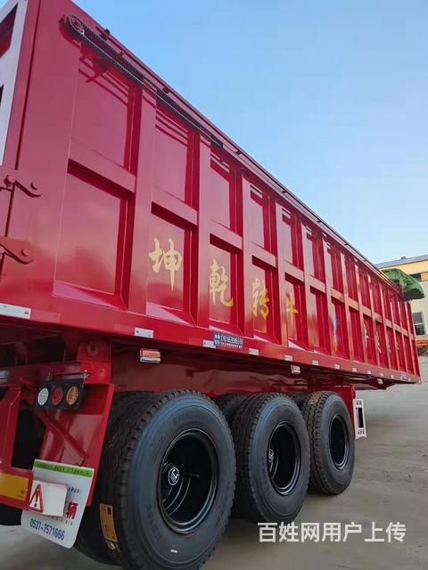 9米16米一体后翻重型自卸半挂车