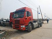 转让二手解放捍V牵引车375马力国五双驱轻体潍柴