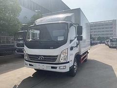 徐州 四川现代4.2米冷藏车 配送水果蔬菜肉钩车价格