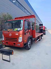 大运云内170马力 4100轴距平板车拖12吨挖机