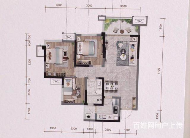 宜宾临港大学城新楼盘金科城面积84平米3室