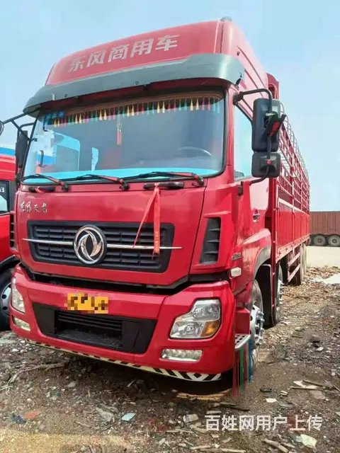 二手高栏车350马力前四后八东风天龙17年5月的图片