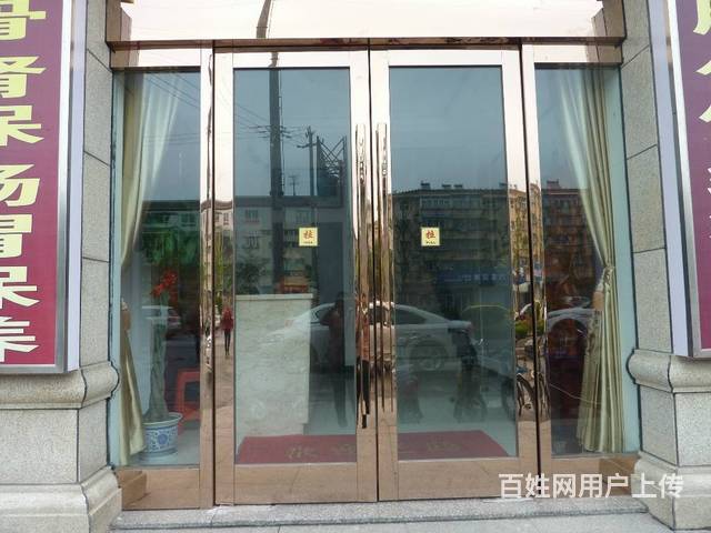 北京梨园安装快餐店双开玻璃门烟酒店玻璃门规格