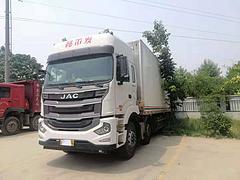 二手国五江淮格尔发9.6米冷藏车 潍柴350马力