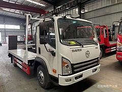 国六大运单桥蓝牌挖机平板车 拖板车 分期付款