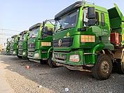 二手德龙前四后八5.8米自卸车350马力潍柴发动机