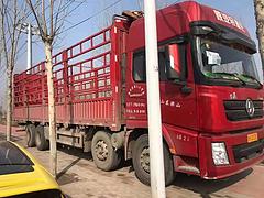 转让375马力 前四后八二手德龙9.6米高栏载货车