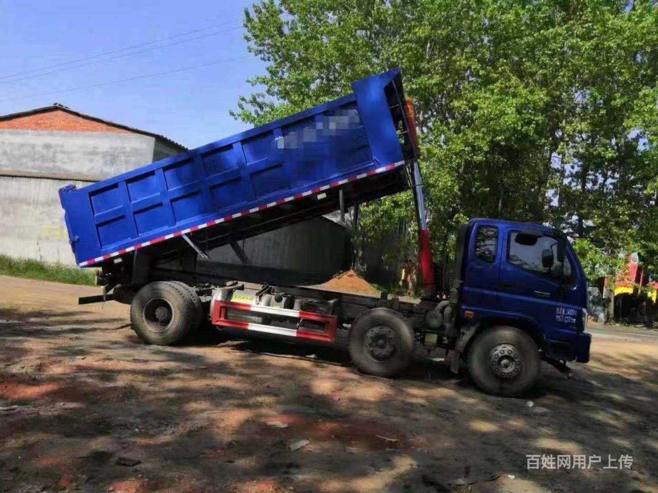 出售福田瑞沃自卸货车,大黄牌,国五,后翻自卸