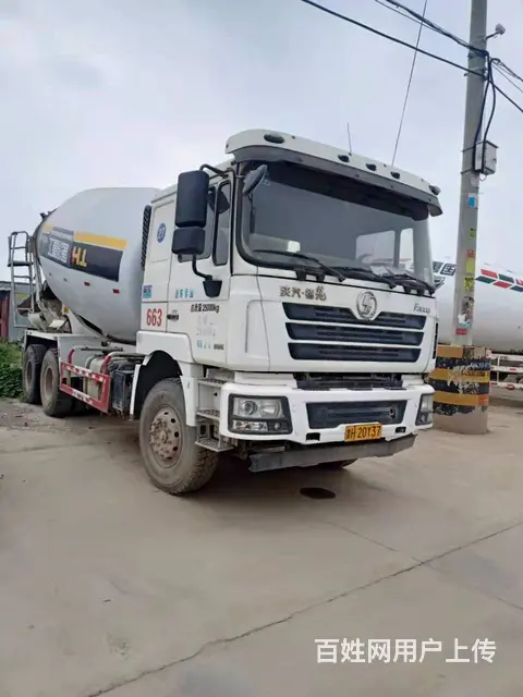 三门峡二手德龙搅拌车 大14方 国五 后八轮搅拌车的图片