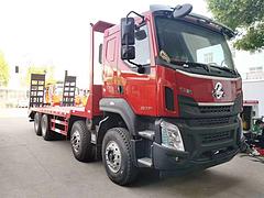 东风柳汽 前四后八平板车 拖35吨挖机铲车平板车
