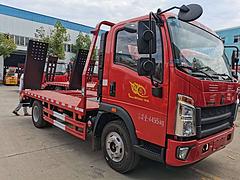 周口蓝牌拖板车 拖小型60挖机平板拖车 免税包牌