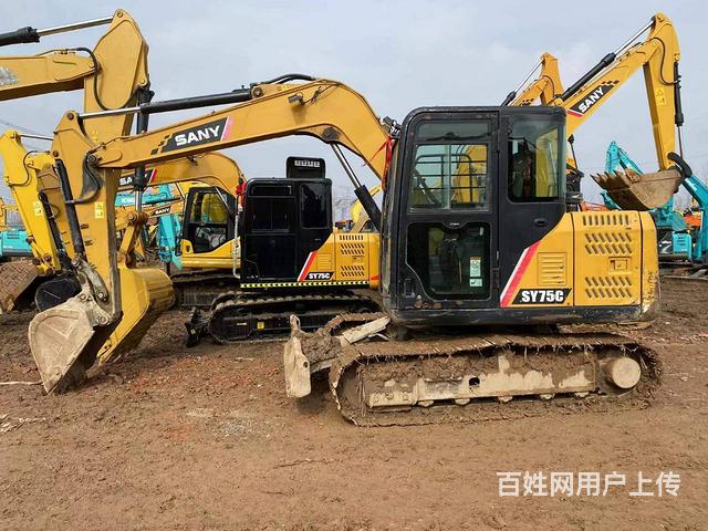出售本地个人二手挖掘机三一75车况精品可按揭免费送的图片