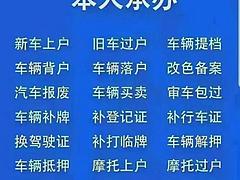 新车上牌，各种考试，平移过户，驾驶证换证 ，验车