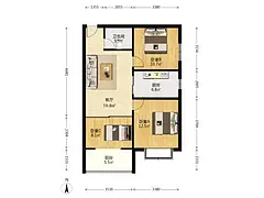 3室1厅精装 送车位地下室 朝南 双阳台 有电梯 公交直达京