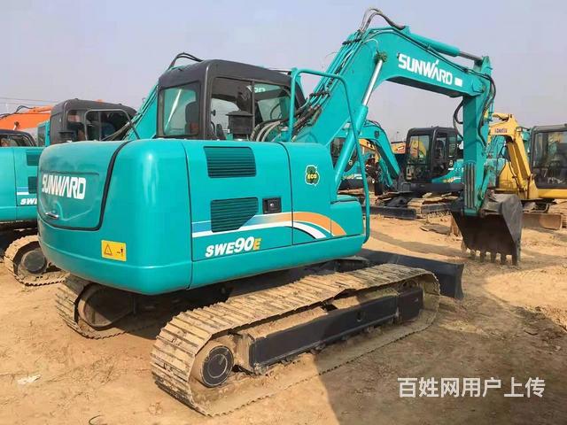 纯土方挖机山河90挖掘机三大件原版二手挖掘机的图片