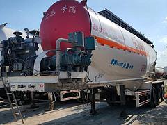 石家庄植物园二手罐车19年38方单仓轻皮宏泰罐车