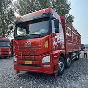 出售二手解放高栏载货车 前四后八9.6米 包提档