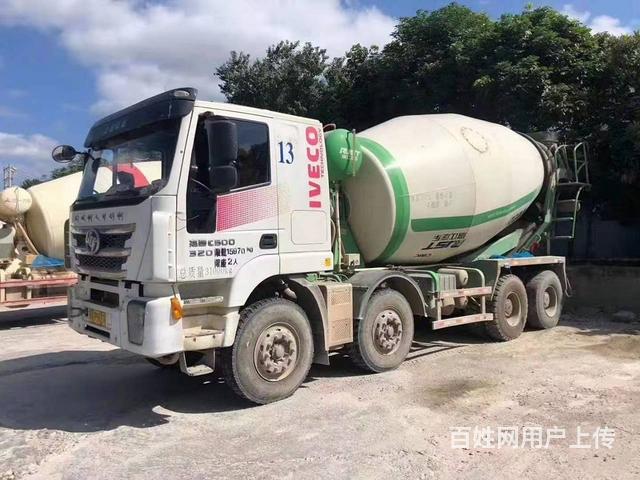 转让二手红岩杰狮搅拌车 轻量化拉15方国五瑞江上装