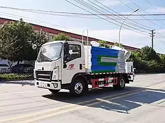 重汽豪沃蓝牌7方雾炮洒水车 现车促销车到付款