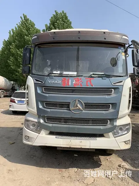 出售二手三一轻量化搅拌车 国五大10方 前四后八的图片